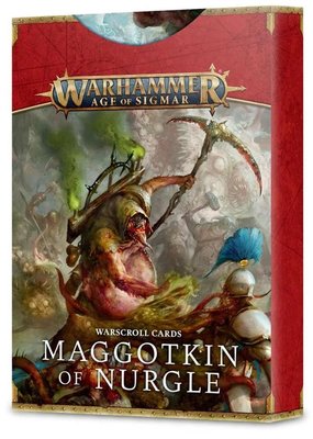 Ігровий набір GW - AGE OF SIGMAR: WARSCROLL CARDS - MAGGOTKIN OF NURGLE 60050201003 фото