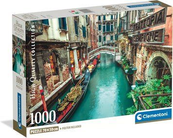 Пазлы Clementoni &ndash; Коллекция высокого качества. Каналы Венеции (1000 эл.) 39945 фото