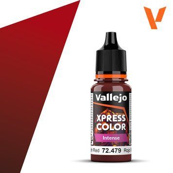 Акриловая краска Xpress Color Intense Vallejo - Красный Серафим (Seraph Red), 18 мл