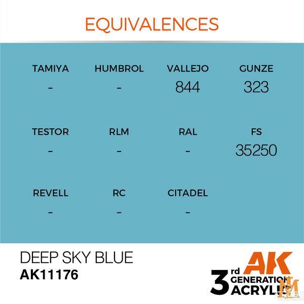 Фарба AK - Standard: Deep Sky Blue AK11176 фото