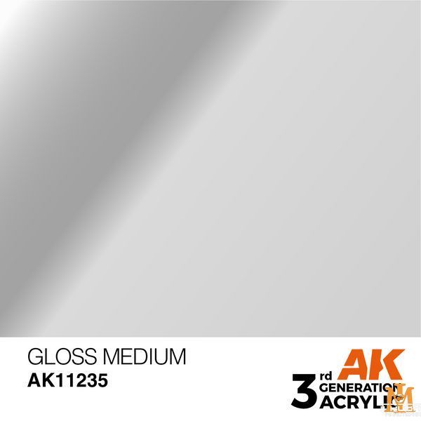 Фарба AK - Auxiliary: Gloss Medium (17ml) AK11235 фото