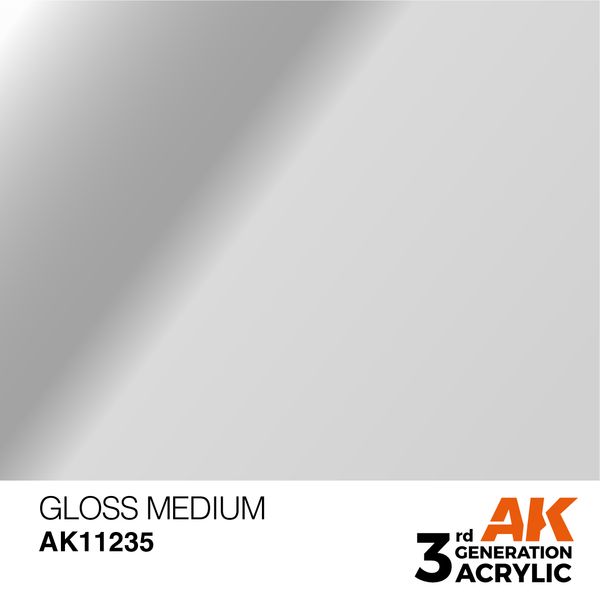 Краска AK - Auxiliary: Gloss Medium (17ml) AK11235 фото