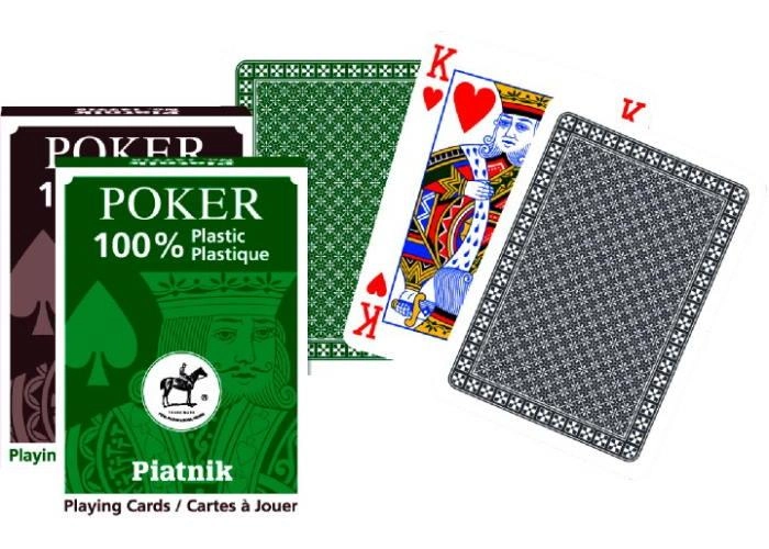 Карты игральные Piatnik - Poker, пластиковые (1 колода х 55 карт) PT-136214 фото