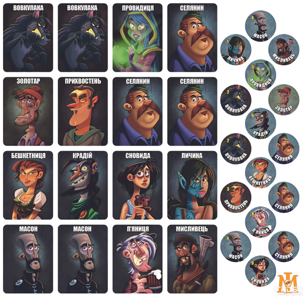 Настольная игра Games7Days - Последняя ночь: Оборотни / One Night Ultimate Werewolf (Укр) WON001UA фото