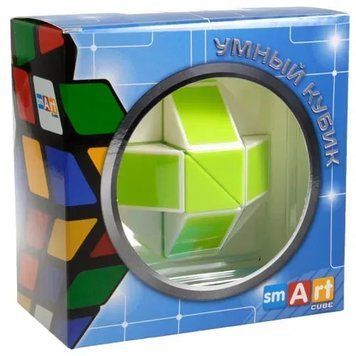 Головоломка Smart Cube - Змійка біло-зелена в коробці стандарт SCT404s фото