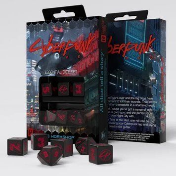 Набір кубиків Q Workshop - Dice Set. Cyberpunk Red RPG SCPU06 фото