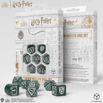 Набір кубиків Q Workshop - Harry Potter. Slytherin Modern Dice Set - Green 190142/2023/2/A фото