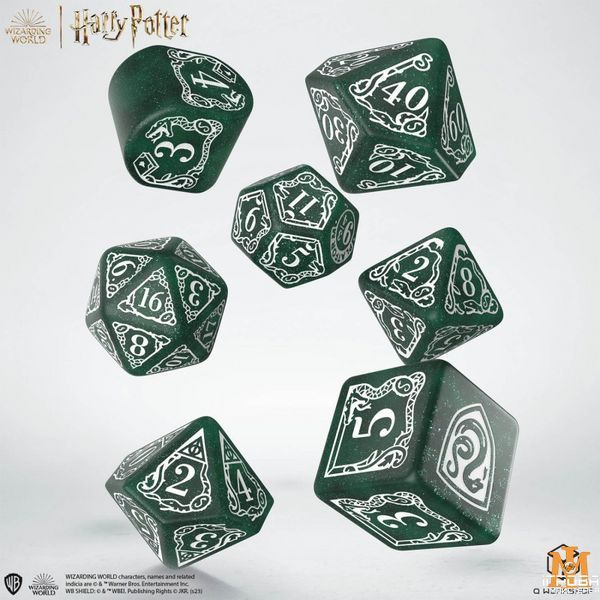 Набір кубиків Q Workshop - Harry Potter. Slytherin Modern Dice Set - Green 190142/2023/2/A фото
