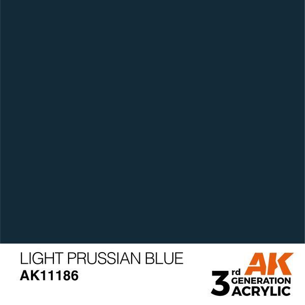 Краска AK - Standard: Light Prussian Blue AK11186 фото