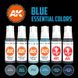 Набор красок AK - BLUE UNIFORM COLORS 3G AK11618 фото 2