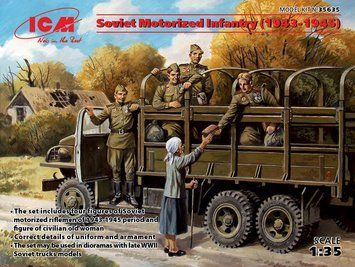Збірна модель ICM - Радянська мотопіхота (1943-1945 рр), (5 фігур) (1:35) 35635 фото