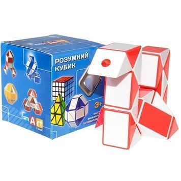Головоломка Smart Cube - Змійка біло-червона в коробці стандарт SCT402s фото