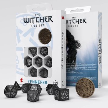 Набір кубиків Q Workshop - Dice Set. The Witcher - Yennefer - The Obsidian Star SWYE37 фото