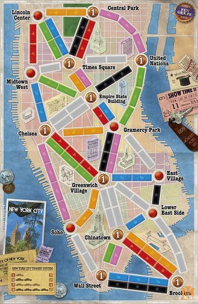 Настольная игра Days Of Wonder - Ticket to Ride: New York (Англ) DOW720060 фото