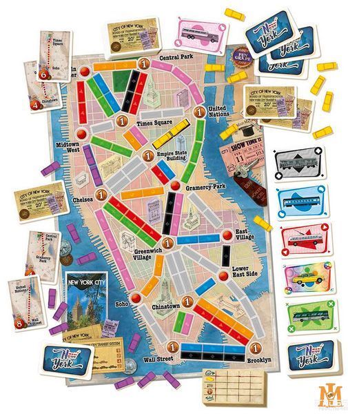 Настольная игра Days Of Wonder - Ticket to Ride: New York (Англ) DOW720060 фото