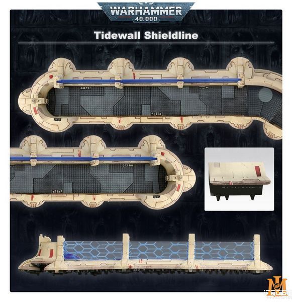 Терейн GW - Warhammer 40000: Tau Empire - Tidewall Shieldline 99120113075 фото