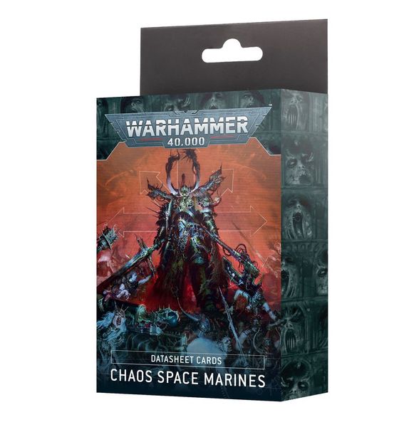 Игровой набор GW - Warhammer 40000: Datasheet Cards - Chaos Space Marine (Eng) 60050102012 фото