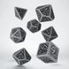 Набор кубиков Q Workshop - Dice Set. Dwarven Gray and black (7) SDWA12 фото 2