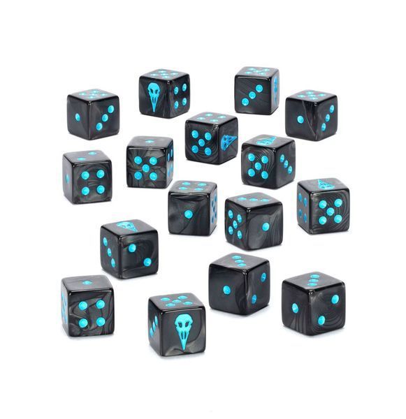 Игральные кубы GW - Warhammer 40000: Raven Guard Dice 99220101028 фото
