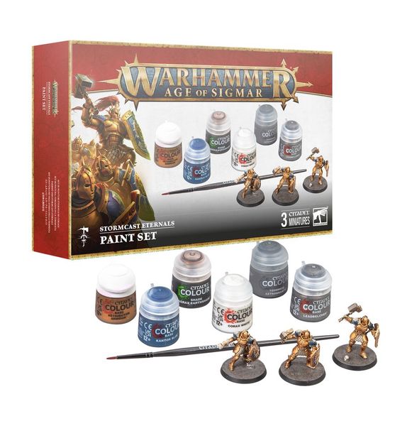 Набір Фарб GW - Age of Sigmar: Stormcast Eternals + Paint Set (Eng/spa/port/latv/rm) 52170218003 фото