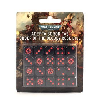 Гральні куби GW - Warhammer 40000: Adepta Sororitas - Order of The Bloody Rose Dice 99220108009 фото