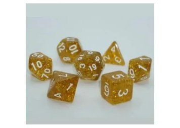 Набор кубиков Games7Days - Glitter 7 Dice Set - Gold g7dglit02 фото