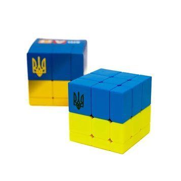 Головоломка Smart Cube - Кубик Прапор України, двокольоровий дзеркальний кубик SCU333 фото