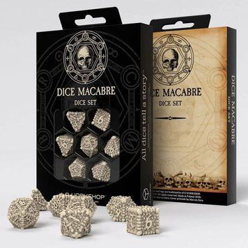 Набір кубиків Q Workshop - Dice Set. Dice Macabre SDMR3G фото