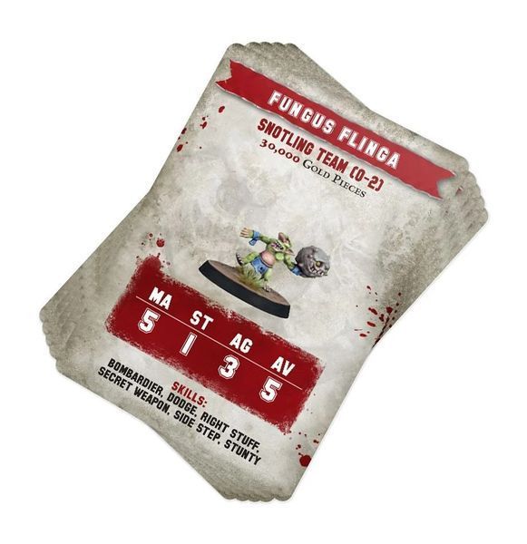 Cartes Blood Bowl - Snotling - Warhammer - Version Anglaise - Neuf Sous Blister