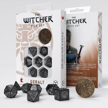Набор кубиков Q Workshop - Dice Set. The Witcher - Geralt - Silver Sword SWGE04 фото