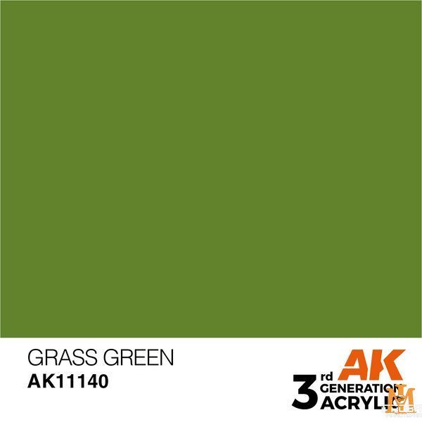 Краска AK - Standard: Grass Green AK11140 фото