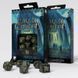 Набір кубиків Q Workshop - Dice Set. Call of Cthulhu - Dice Black and glow-in-the-dark SCTH19 фото 1