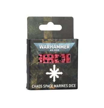 Гральні куби GW - Warhammer 40000: Chaos Space Marines Dice 99220102024 фото