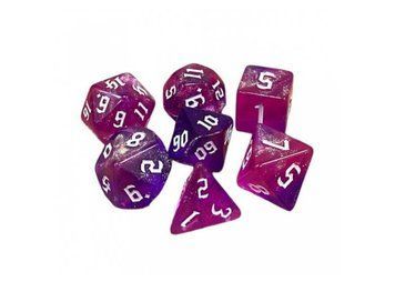 Набор кубиков Games7Days - Double Color Glitter 7 Dice Set - Pink-Purple g7dglitdc03 фото
