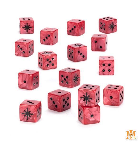 Гральні куби GW - Warhammer 40000: Chaos Space Marines Dice 99220102024 фото