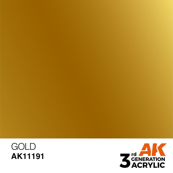 Фарба AK - Metallic: Gold AK11191 фото