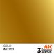 Краска AK - Metallic: Gold AK11191 фото 2