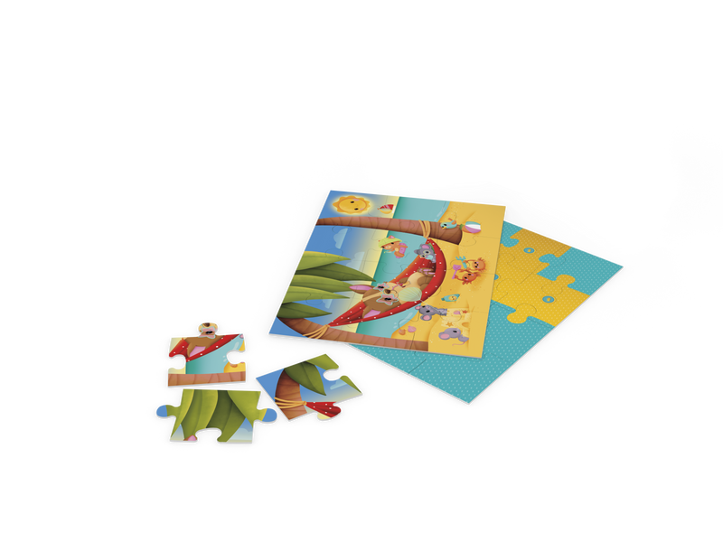 Пазлы Puzzle Plus с игрушкой - Локи на пляже (12 шт) (Языконезависимая) 51922_EU фото