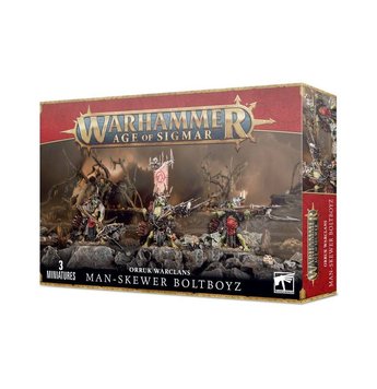 Ігровий набір GW - Age of Sigmar: Orruk Warclans - Man-skewer Boltboyz 99120209075 фото