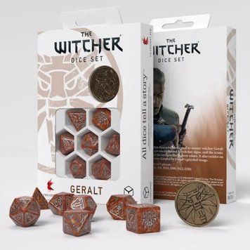 Набір кубиків Q Workshop - Dice Set. The Witcher - Geralt - The Monster Slayer SWGE02 фото