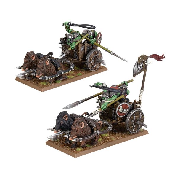 Игровой набор GW - WARHAMMER. THE OLD WORLD: ORC AND GOBLIN TRIBES - ORC BOAR CHARIOTS 99122709005 фото