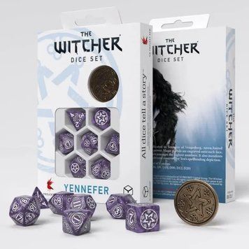 Набір кубиків Q Workshop - Dice Set. The Witcher - Yennefer - Lilac and Gooseberries SWYE03 фото