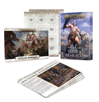 Карти Warhammer Age of Sigmar Warscroll Cards: Sons of Behemat(old) 60220299015 фото