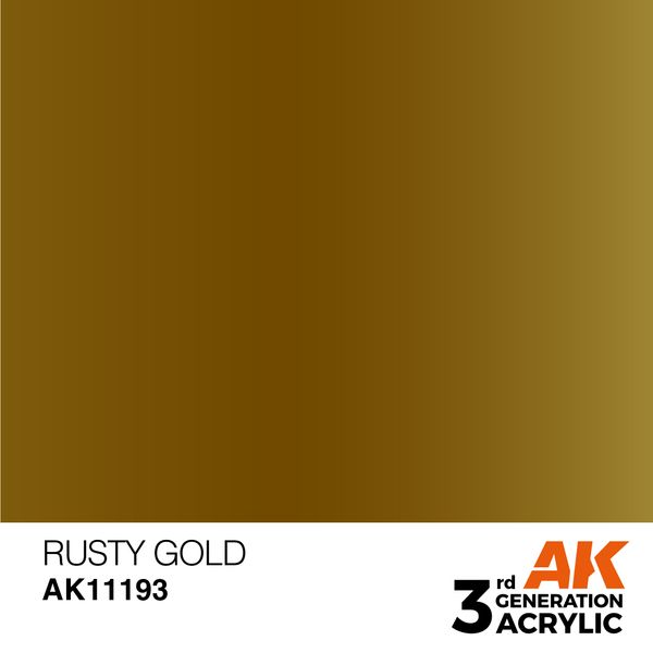 Краска AK - Metallic: Rusty Gold AK11193 фото