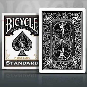 Карты игральные USPCC - Bicycle Rider Standard Index Back (чорные) BRBSIb фото