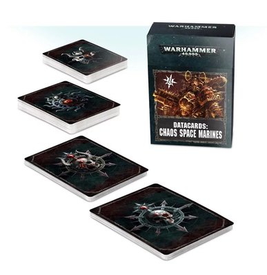 Ігровий набір GW - WARHAMMER 40000: DATACARDS - CHAOS SPACE MARINE (ENG) 60220102007 фото