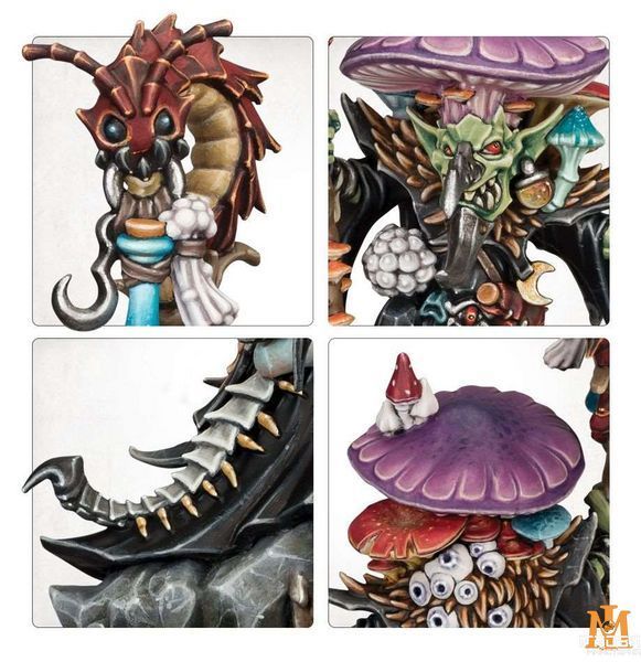 Игровой набор GW - Age of Sigmar. Malign Portents: Moonclan - Fungoid Cave-shaman Snazzgar Stinkmullett 99120209045 фото
