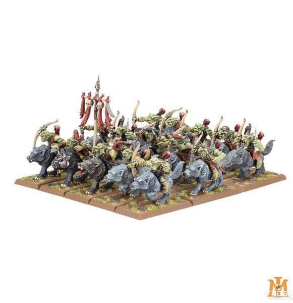 Ігровий набір GW - WARHAMMER. THE OLD WORLD: ORC AND GOBLIN TRIBES - GOBLIN WOLF RIDER MOB 99122709007 фото