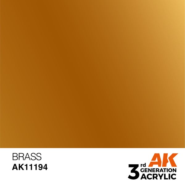 Краска AK - Metallic: Brass AK11194 фото