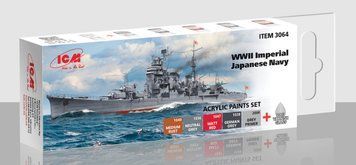 Набір фарб ICM - Acrylic Paint Set: WWII Imperial Japanese Navy (6 x 12 ml)